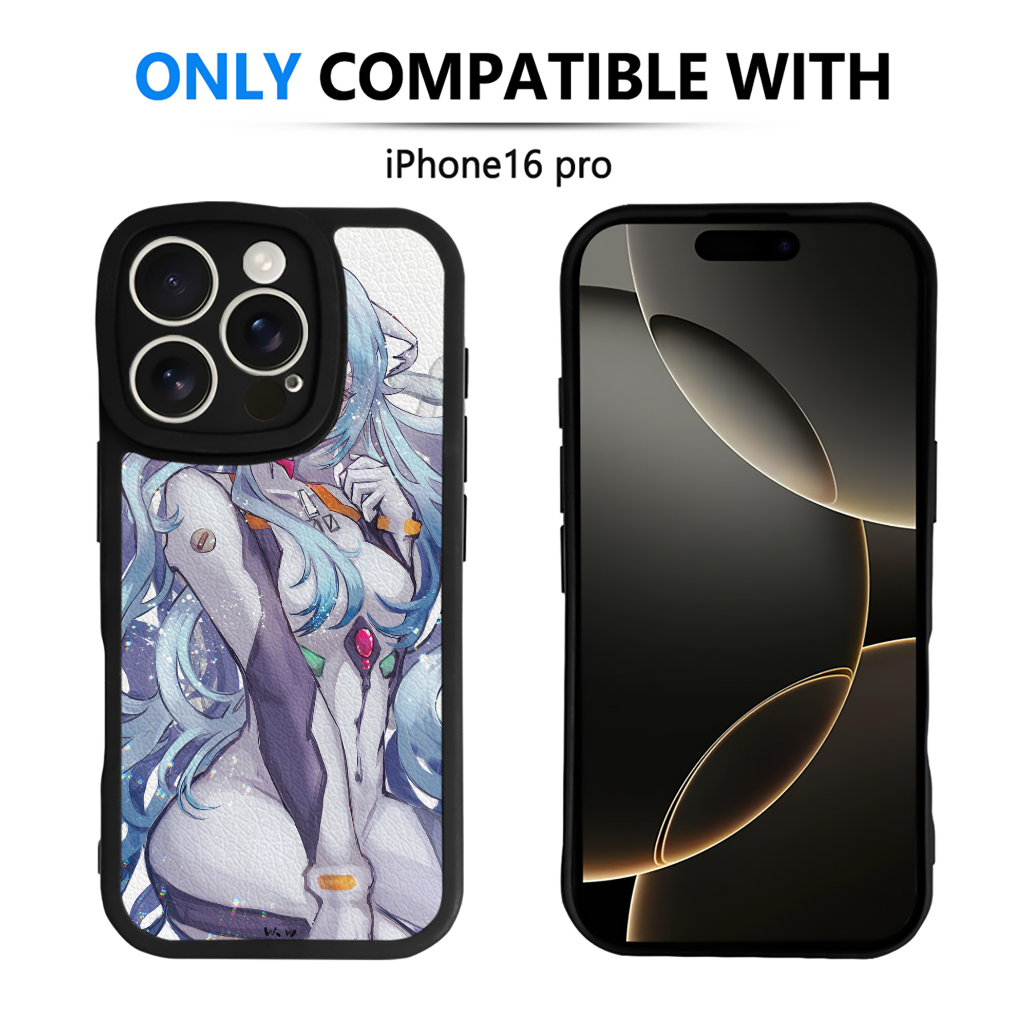 （画像用） EVA 新世紀エヴァンゲリオン 【iPhone 16シリーズ対応】シリコンスマホケース（レザー調） 材質：シリコン